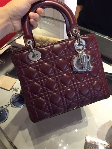 dior burgundy handbags